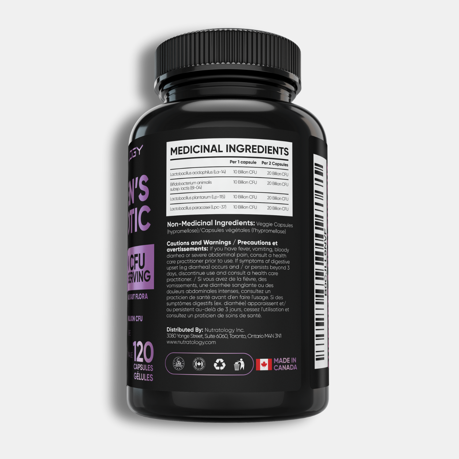 Nutratology Women's Probiotic - 120 Capsules