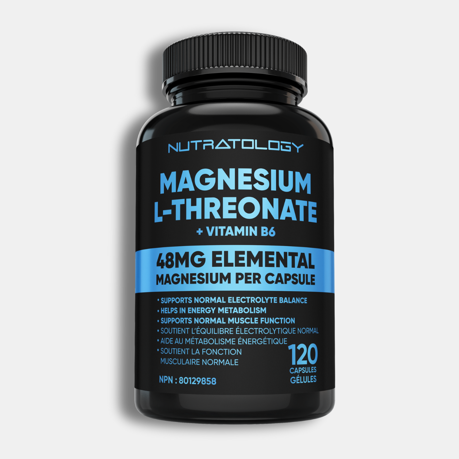 Nutratology Magnesium L-Threonate + Vitamin B6 - 120 Capsules