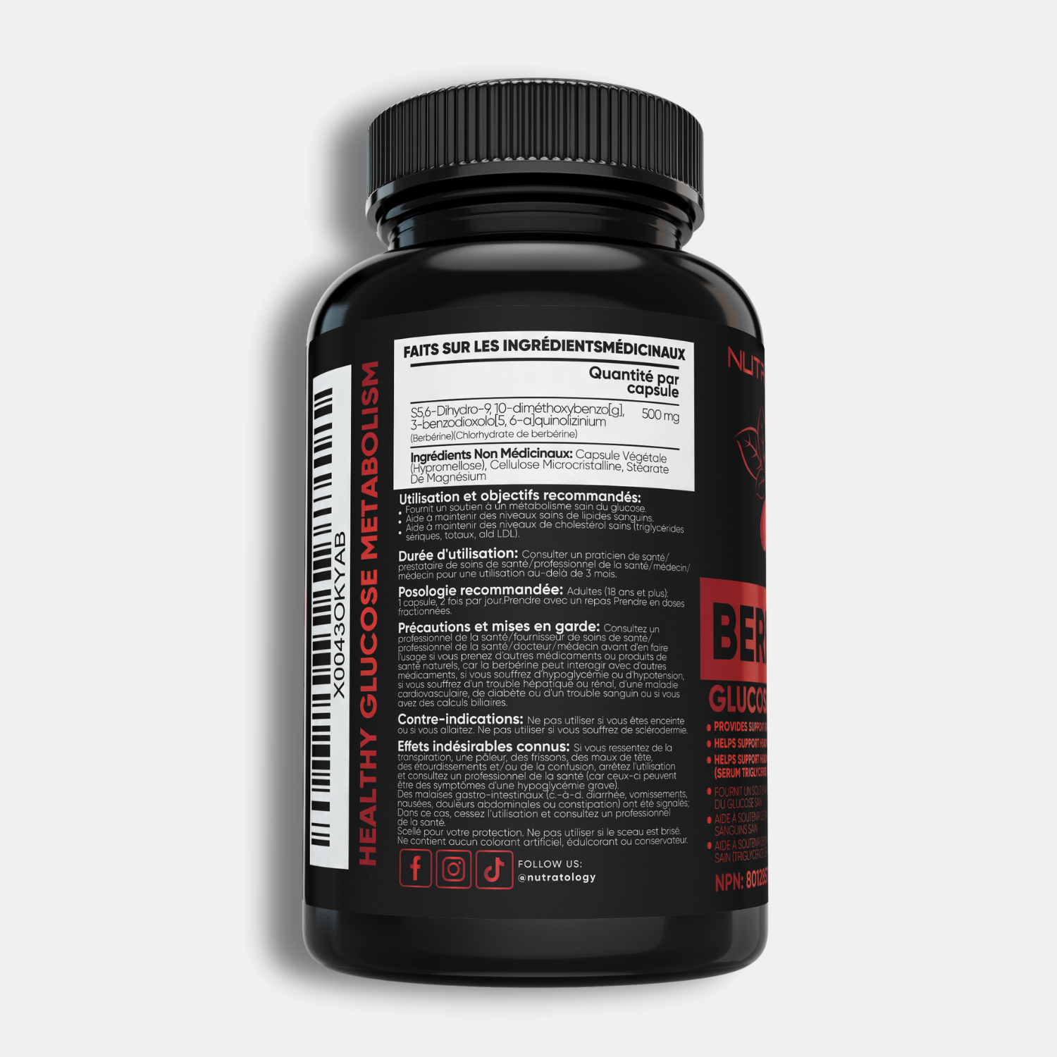 Nutratology Berberine - 120 Capsules