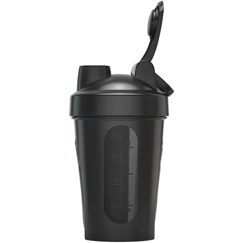 Protein Shaker Bottle with Wire Whisk Blender Ball + Powder Funnel - 400 ML