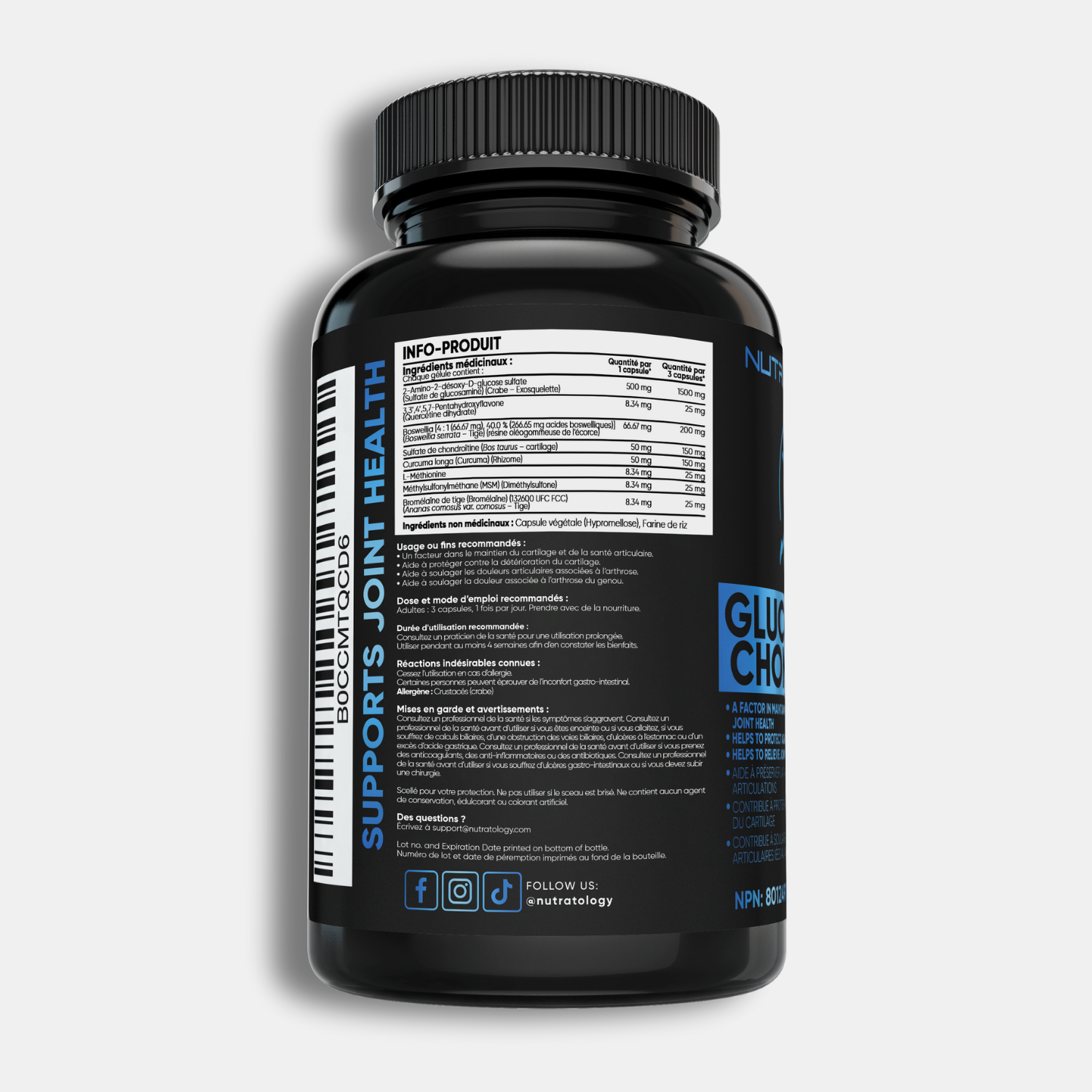 Nutratology Glucosamine Supplement - 90 Capsules