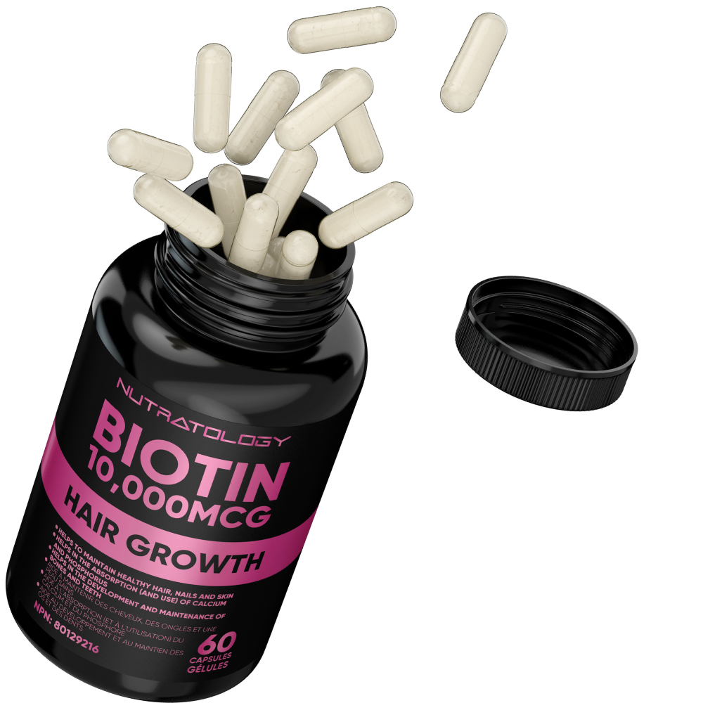 Nutratology Biotin Supplement - Hair Skin And Nails Supplement - Hair And Nails Supplement