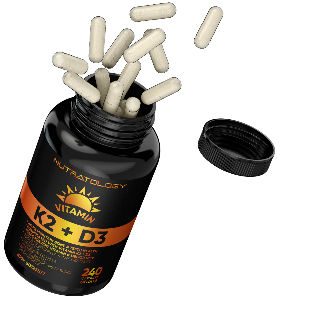 Nutratology Highest Potency Vitamin D3 And K2 - Vitamin D3 K2 Supplement - Vitamin D3 With K2 - Vitamin K2 D3