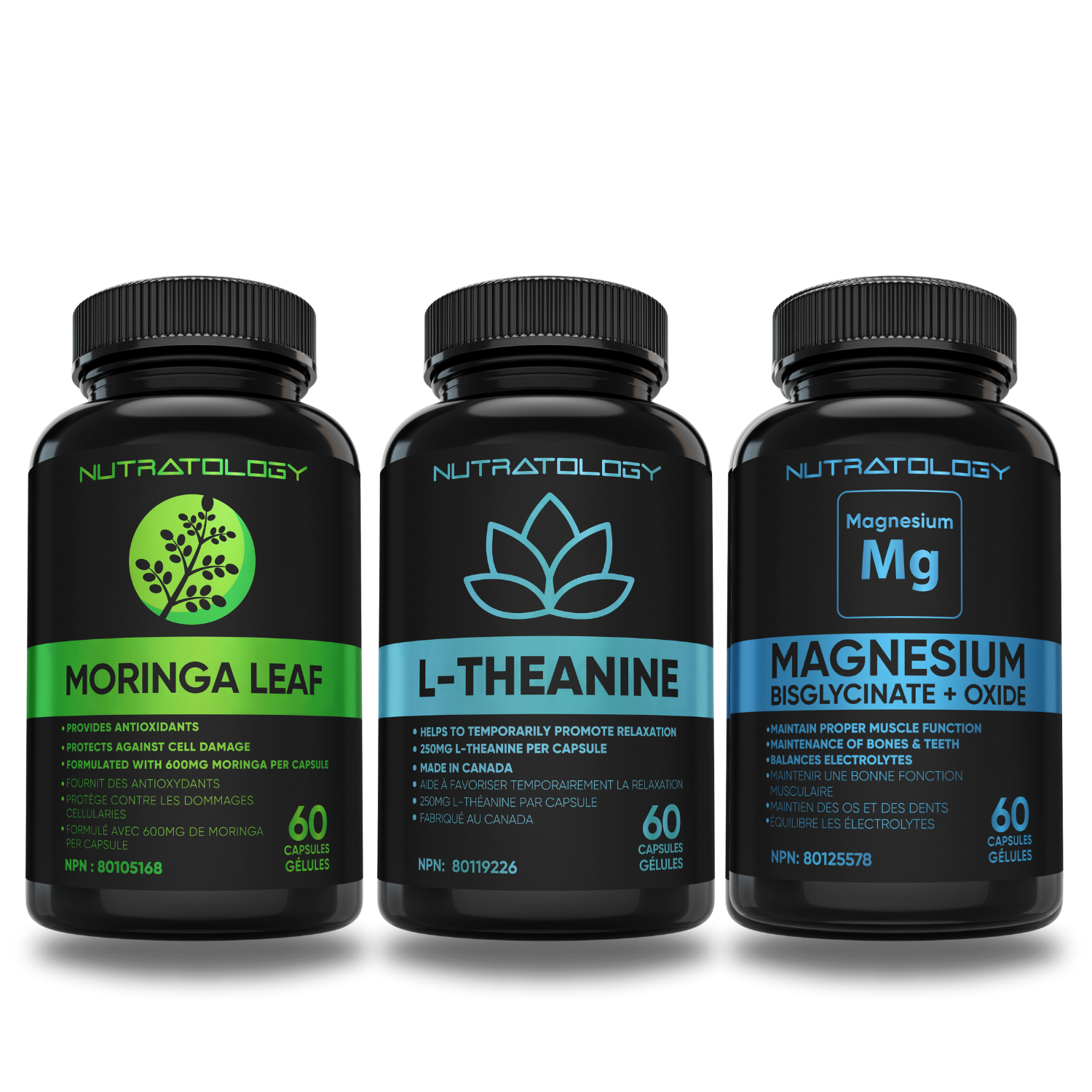 Nutratology Moringa Supplement L-Theanine Supplement Magnesium Supplement