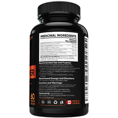 Ingredients of Nutratology Keto-Friendly Fat Burner - Fat Burning Supplement - Thermogenic Fat Burner