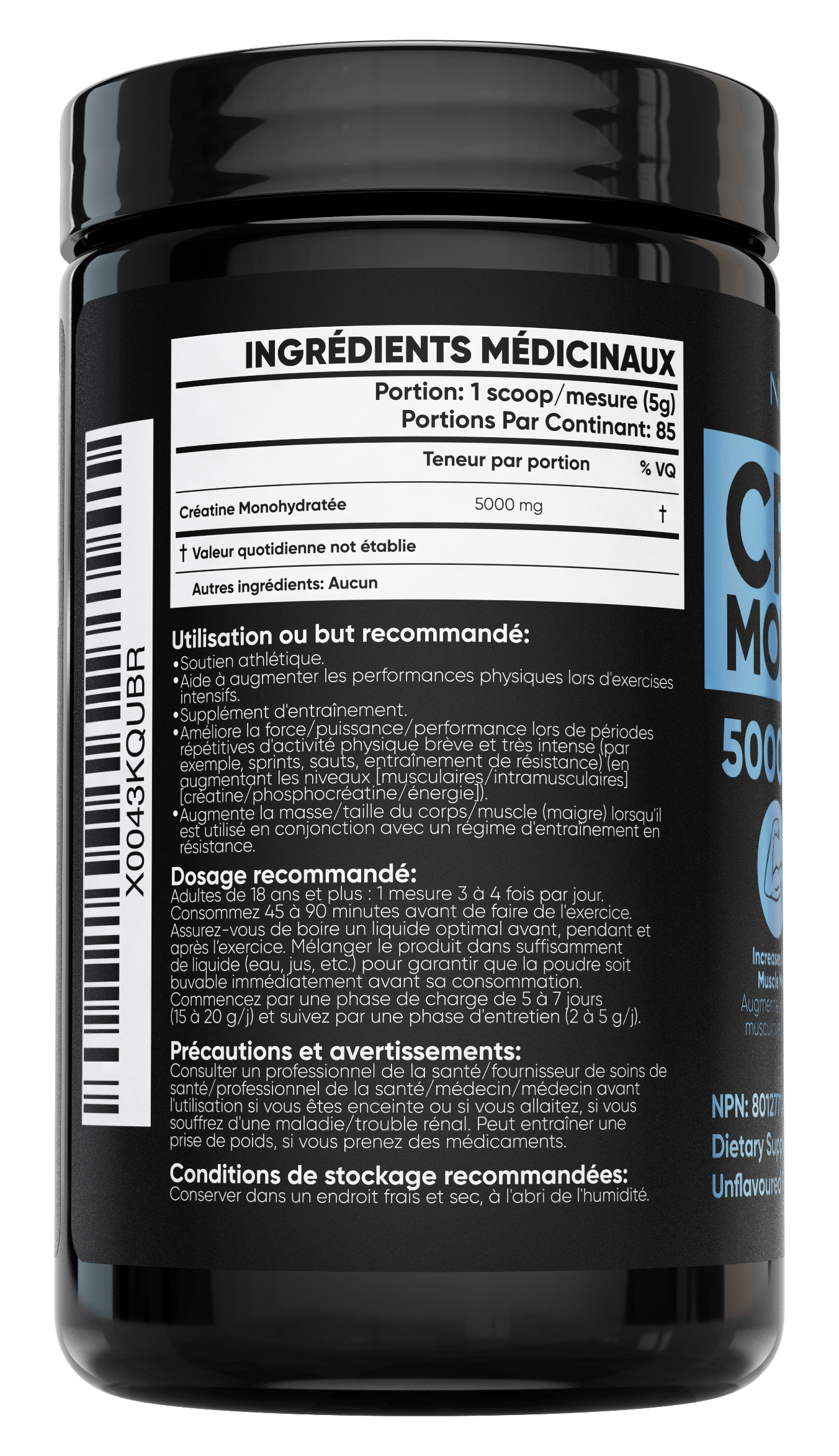 Creatine Monohydrate - 425g - 85 Scoops