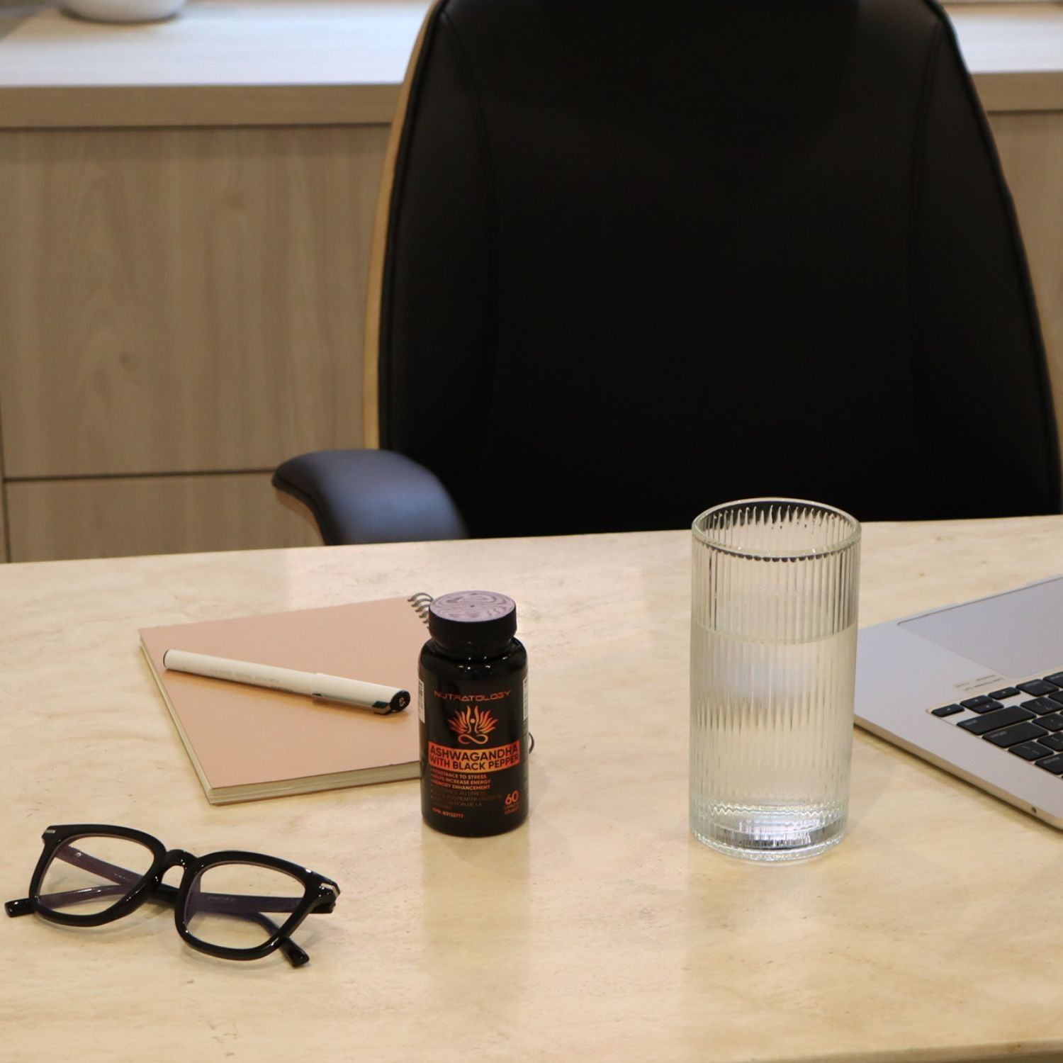 Nutratology Organic Ashwagandha with Black Pepper - 60 Capsules