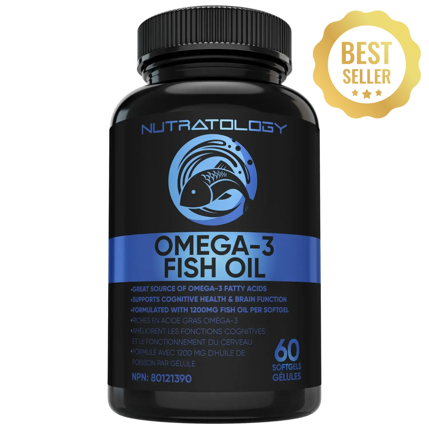 Nutratology Triple Strength Omega 3 Fish Oil - 60 Softgels