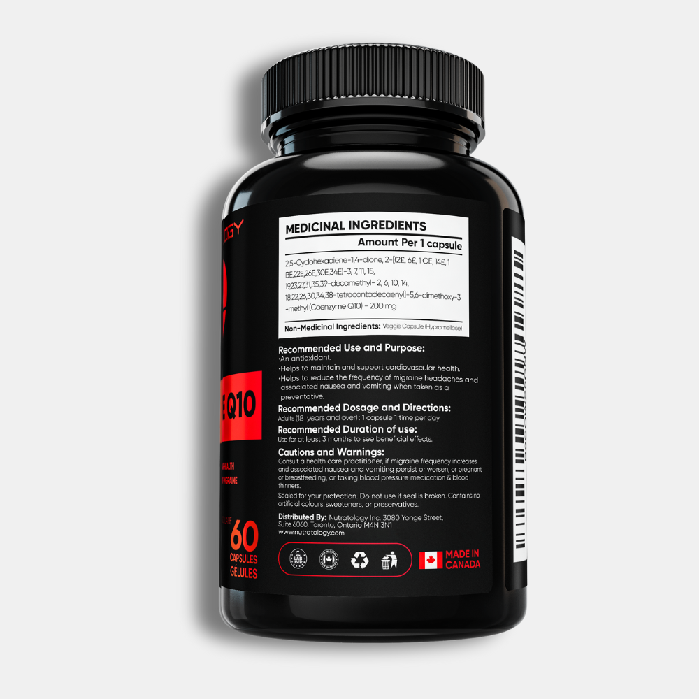Nutratology CoQ10 Supplement - 60 Capsules