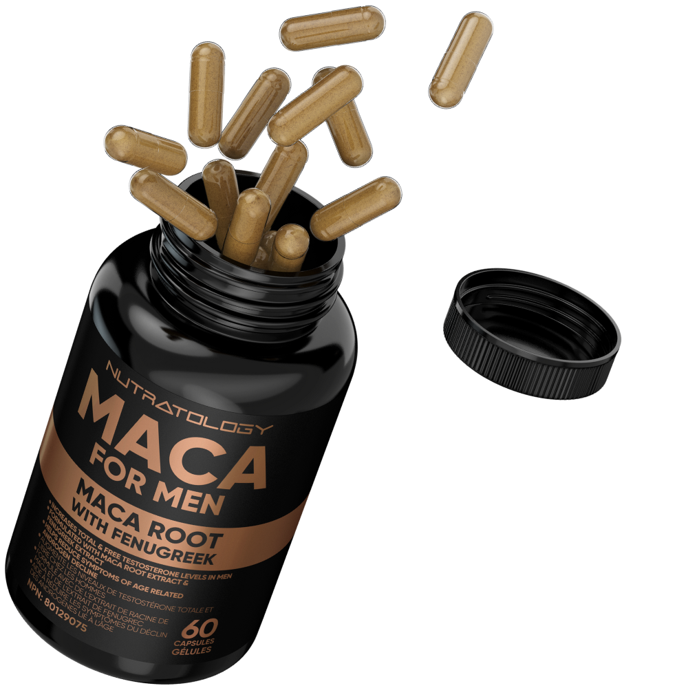Nutratology Maca Root With Fenugreek for Men - Maca Root Capsules
