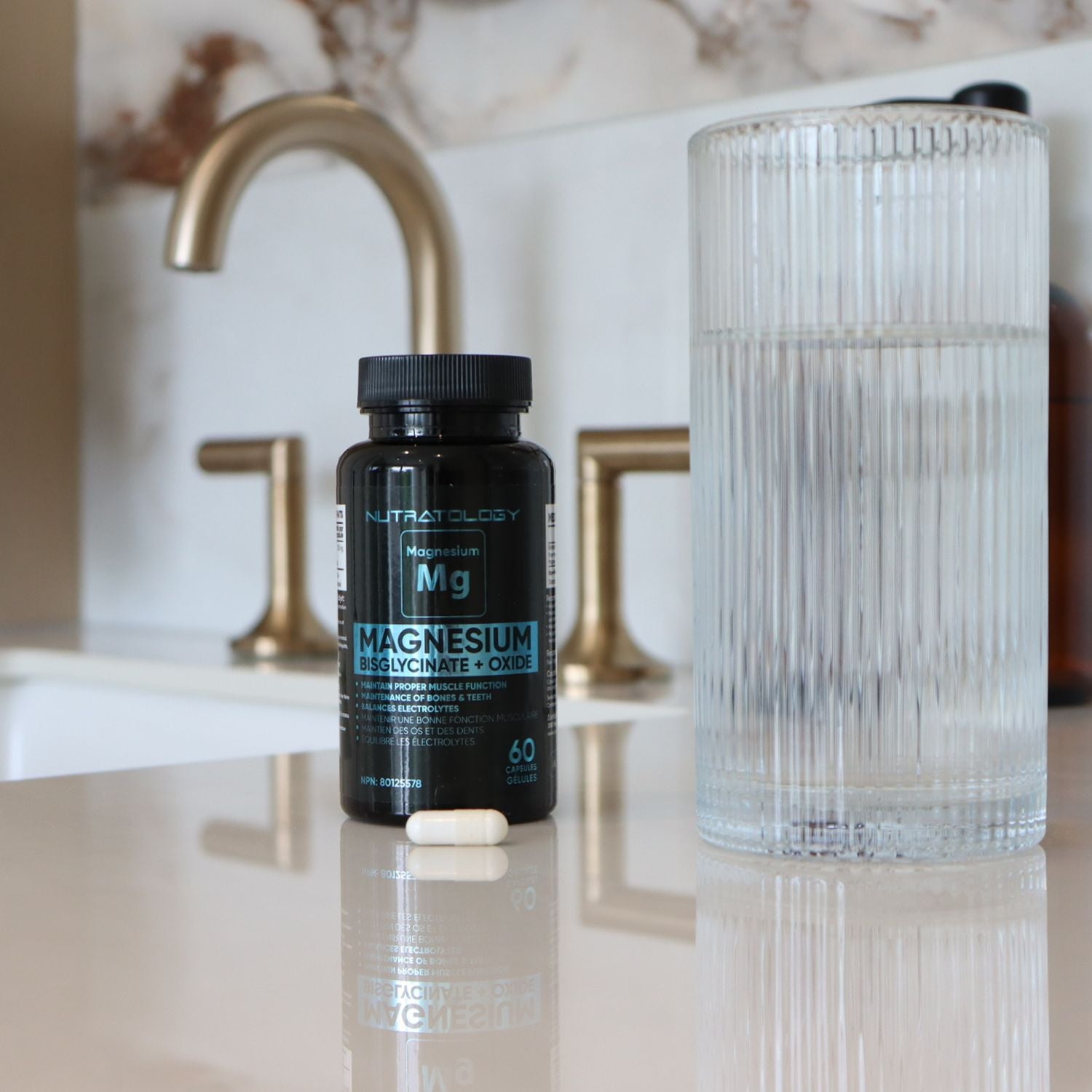 Nutratology Magnesium Bisglycinate for Muscle Relaxation - 120 Capsules