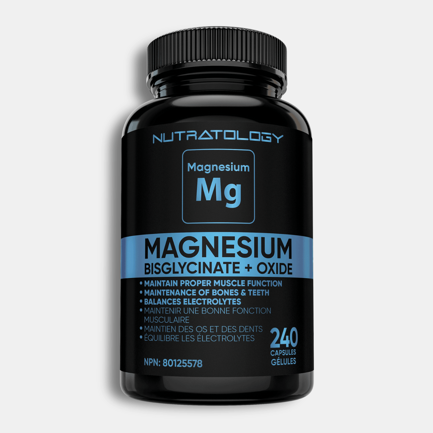 Nutratology Magnesium Bisglycinate 240 Capsules bottle