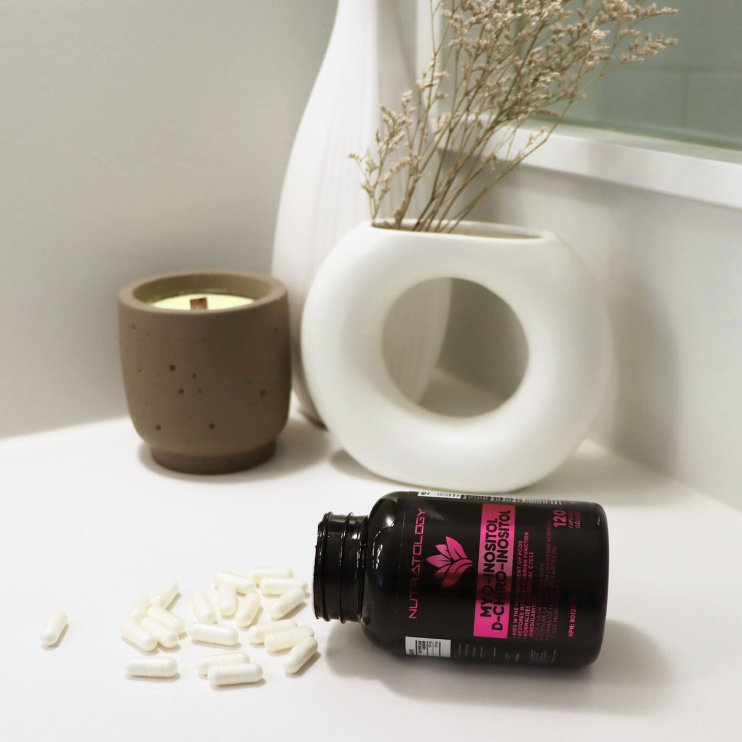 Nutratology Myo-Inositol & D-Chiro Inositol PCOS Supplement For Women - 120 Capsules