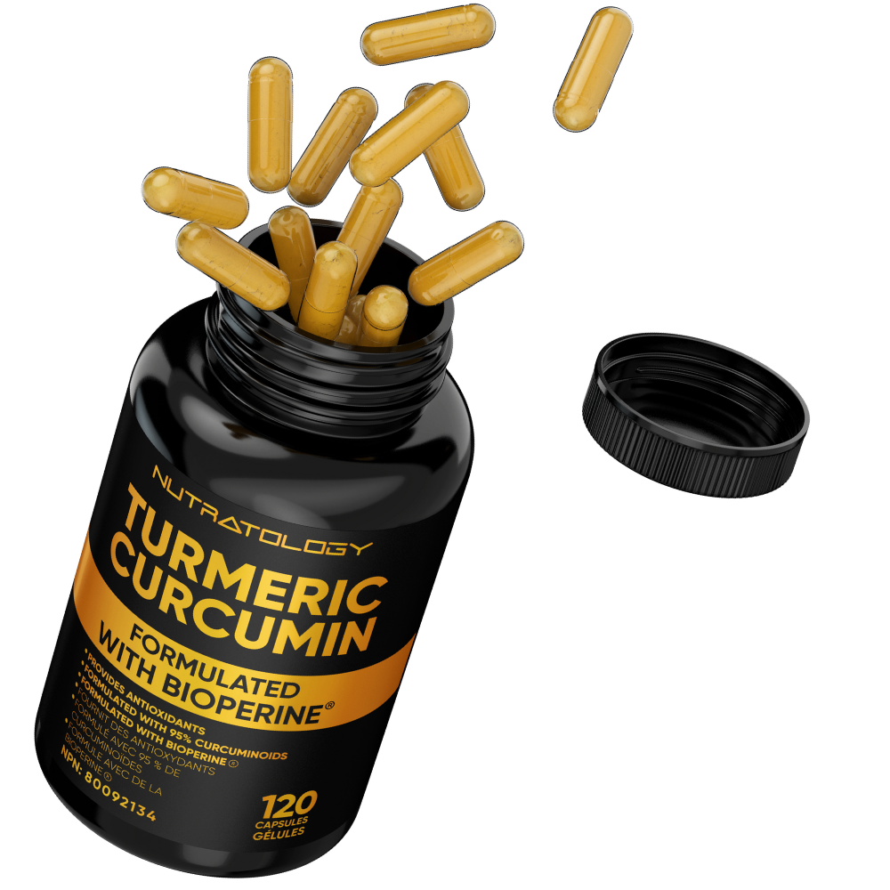 Nutratology Organic Turmeric Curcumin Supplement - Bioperine Supplement - Turmeric With Black Pepper