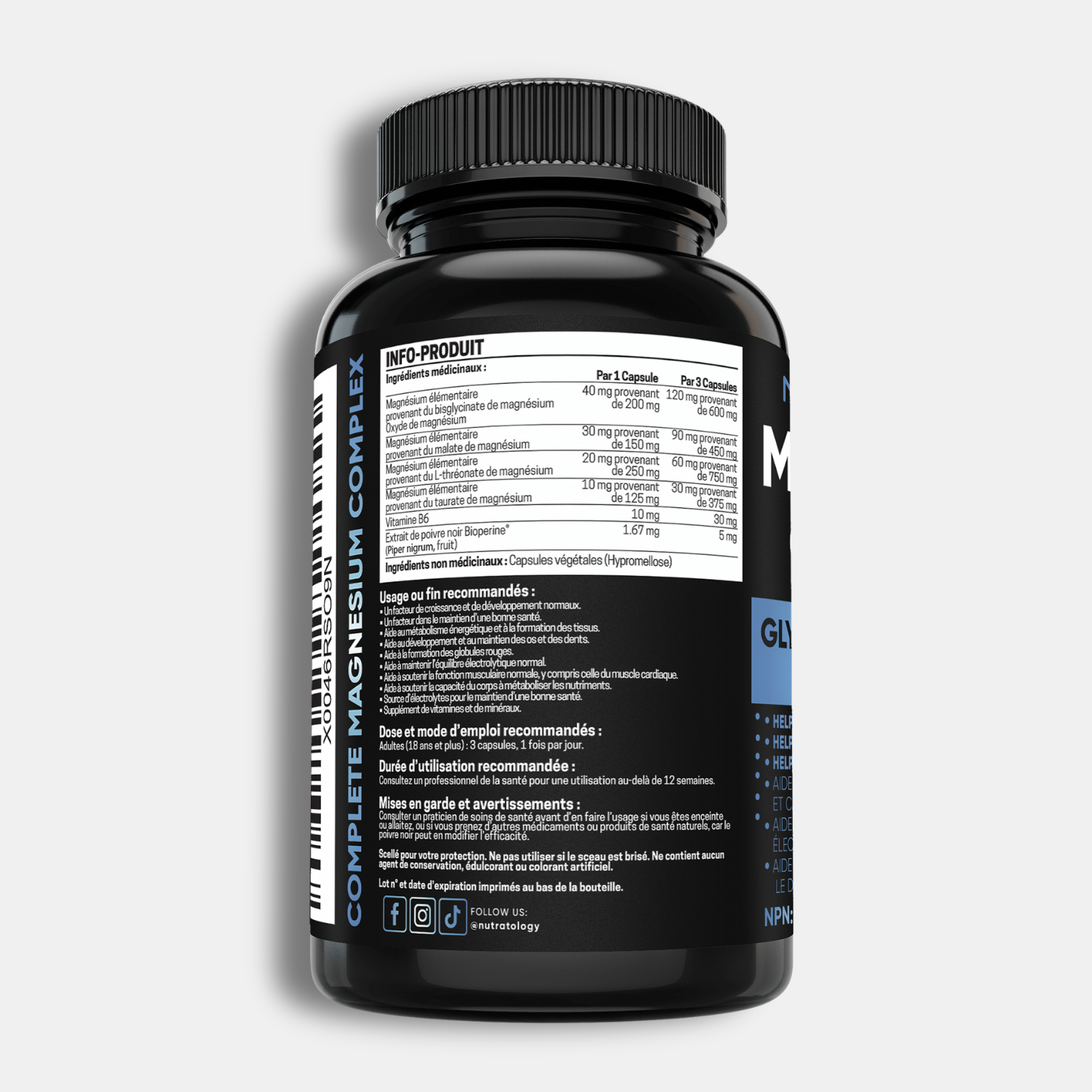 Nutratology Magnesium Complex - 60 Capsules