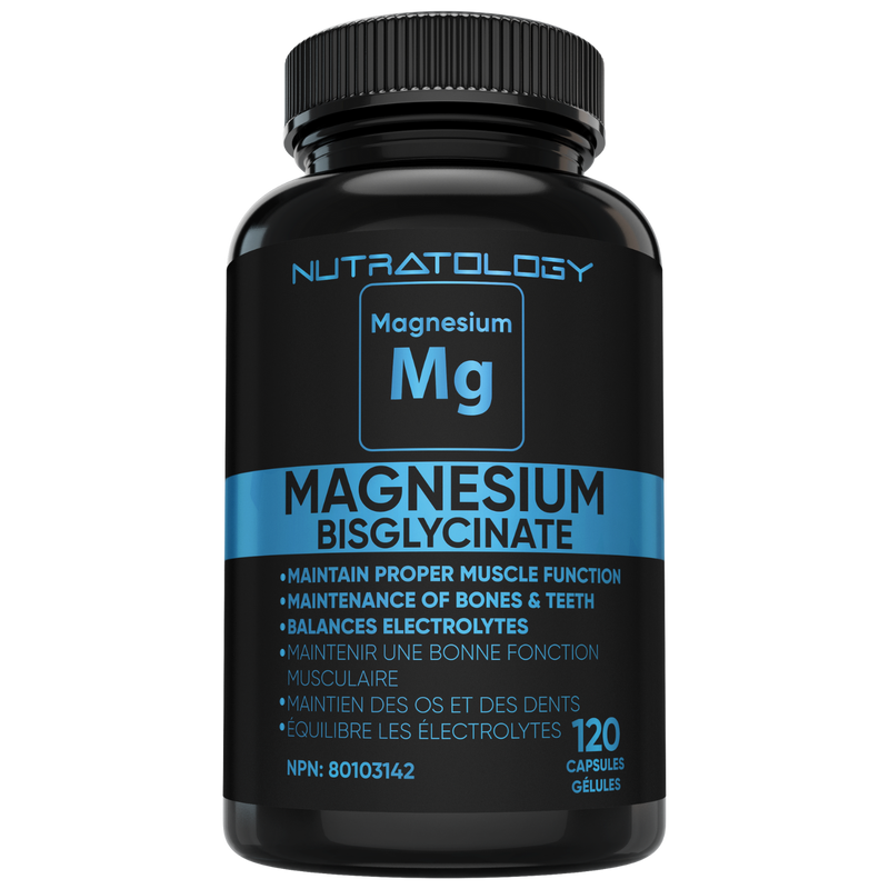 Nutratology Magnesium Bisglycinate for Muscle Relaxation - 120 Capsules