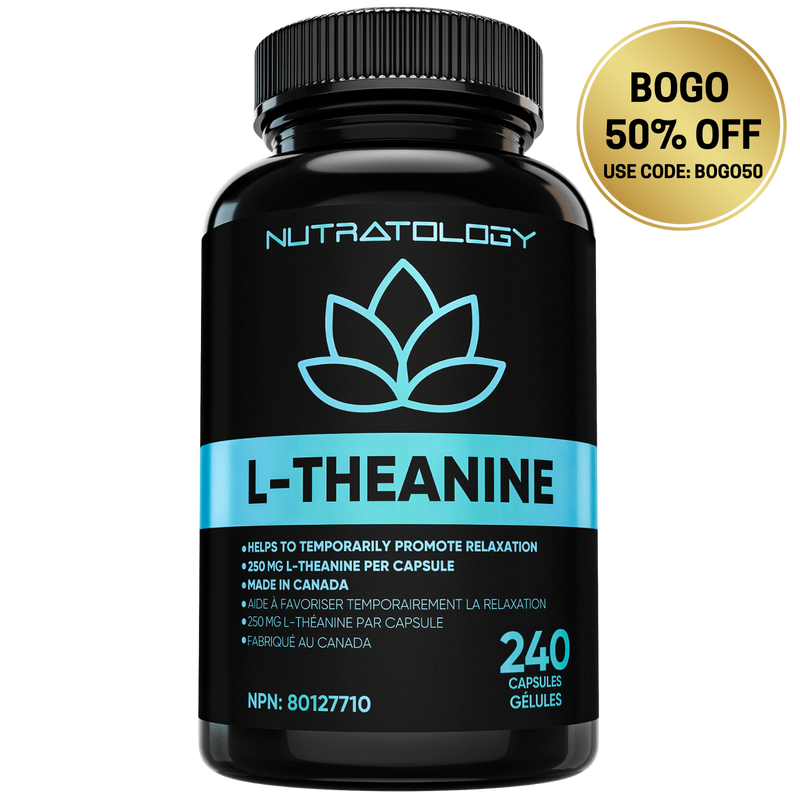 Nutratology L-Theanine for Stress Relief - 240 Capsules