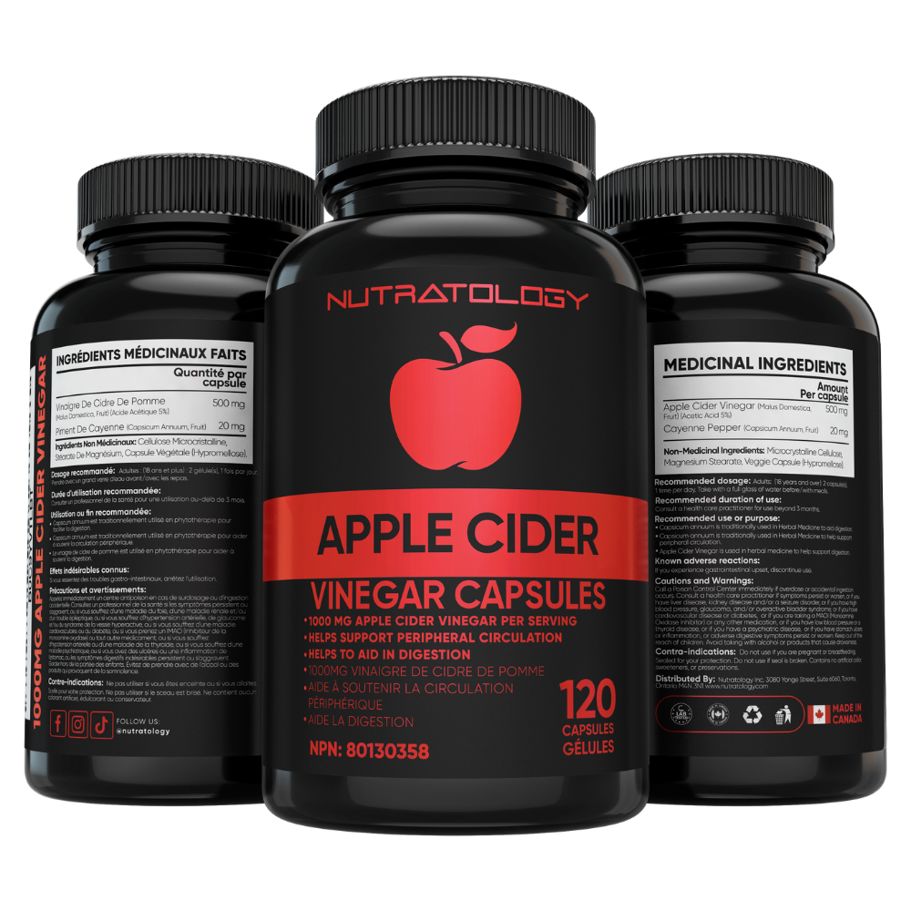 Nutratology Apple Cider Vinegar Supplement - Apple Cider Pills - ACV Supplement
