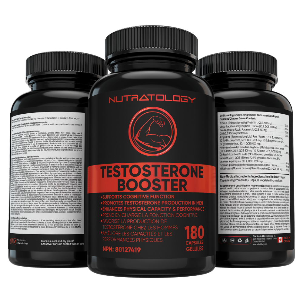 Nutratology Testosterone Booster Supplement - Testosterone Supplement - Natural Testosterone Supplement