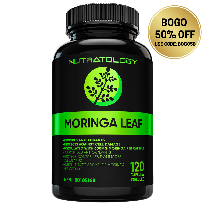 Nutratology Organic Moringa Leaf Supplement - 120 Capsules