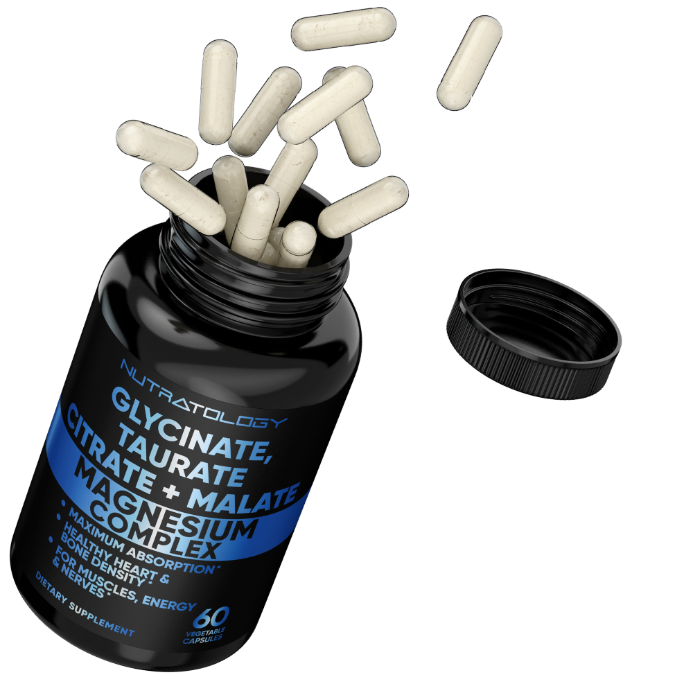 Magnesium Supplement - Magnesium Complex - Magnesium Glycinate, Magnesium Taurate, Magnesium Citrate, Magnesium Malate