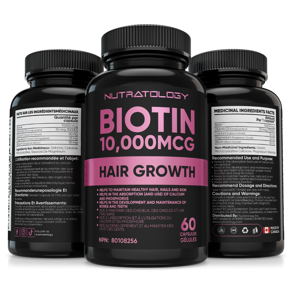 Biotin Hair & Nail Supplement | Nutratology