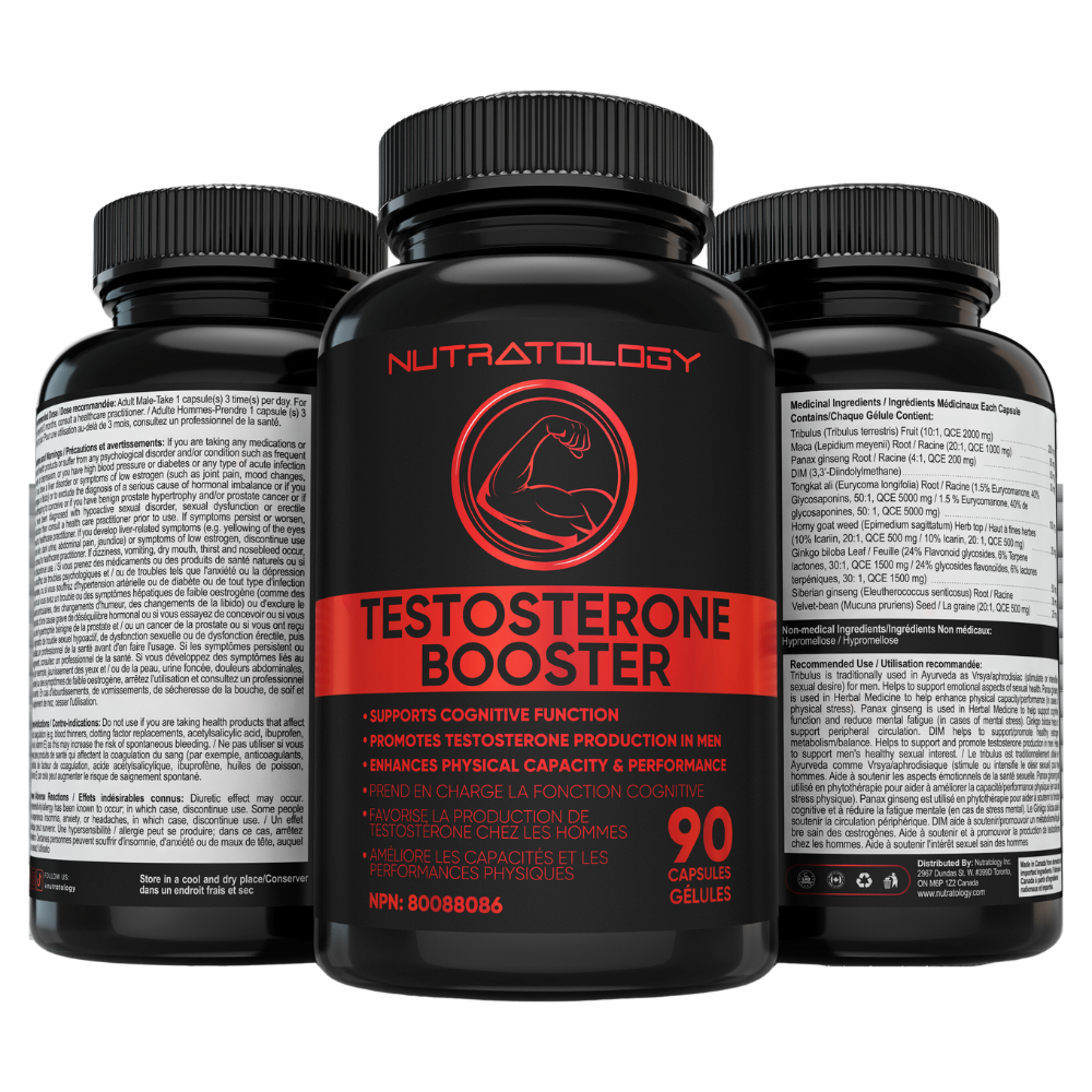 Nutratology Testosterone Booster for Men 90 Capsules
