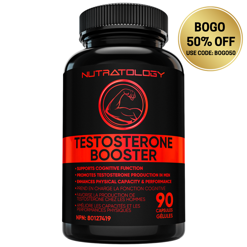 Nutratology Testosterone Booster for Men - 90 Capsules