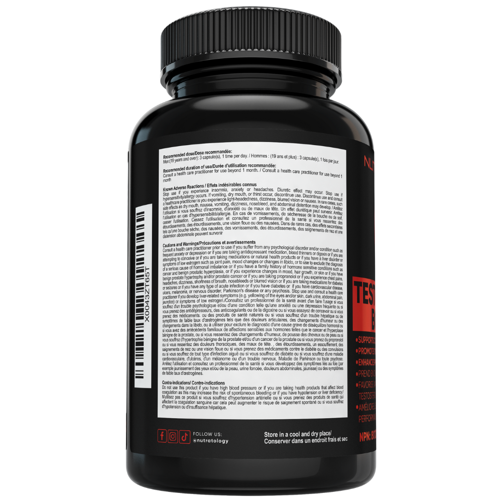 Nutratology Testosterone Booster Supplement - Testosterone Supplement - Natural Testosterone Supplement