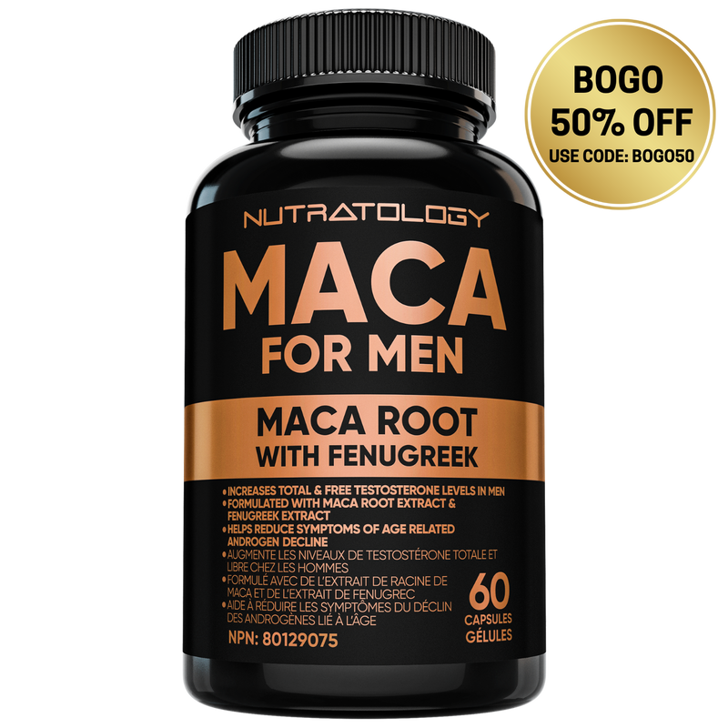 Nutratology Maca Root With Fenugreek for Men - 60 Capsules