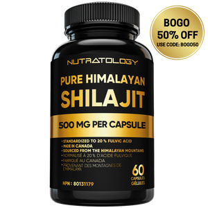 Nutratology Pure Himalayan Shilajit Capsules - 60 Capsules