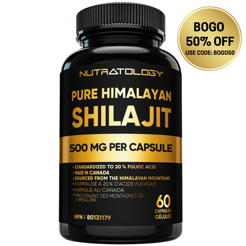 Nutratology Pure Himalayan Shilajit Capsules - 60 Capsules