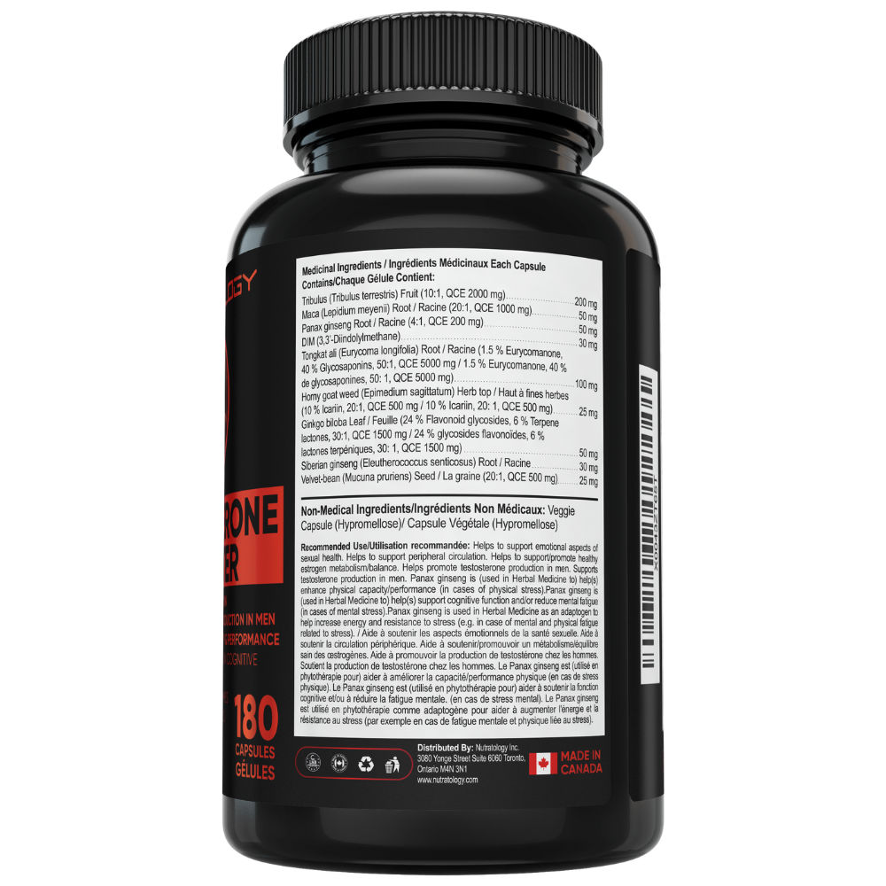 Nutratology Testosterone Booster Supplement - Testosterone Supplement - Natural Testosterone Supplement