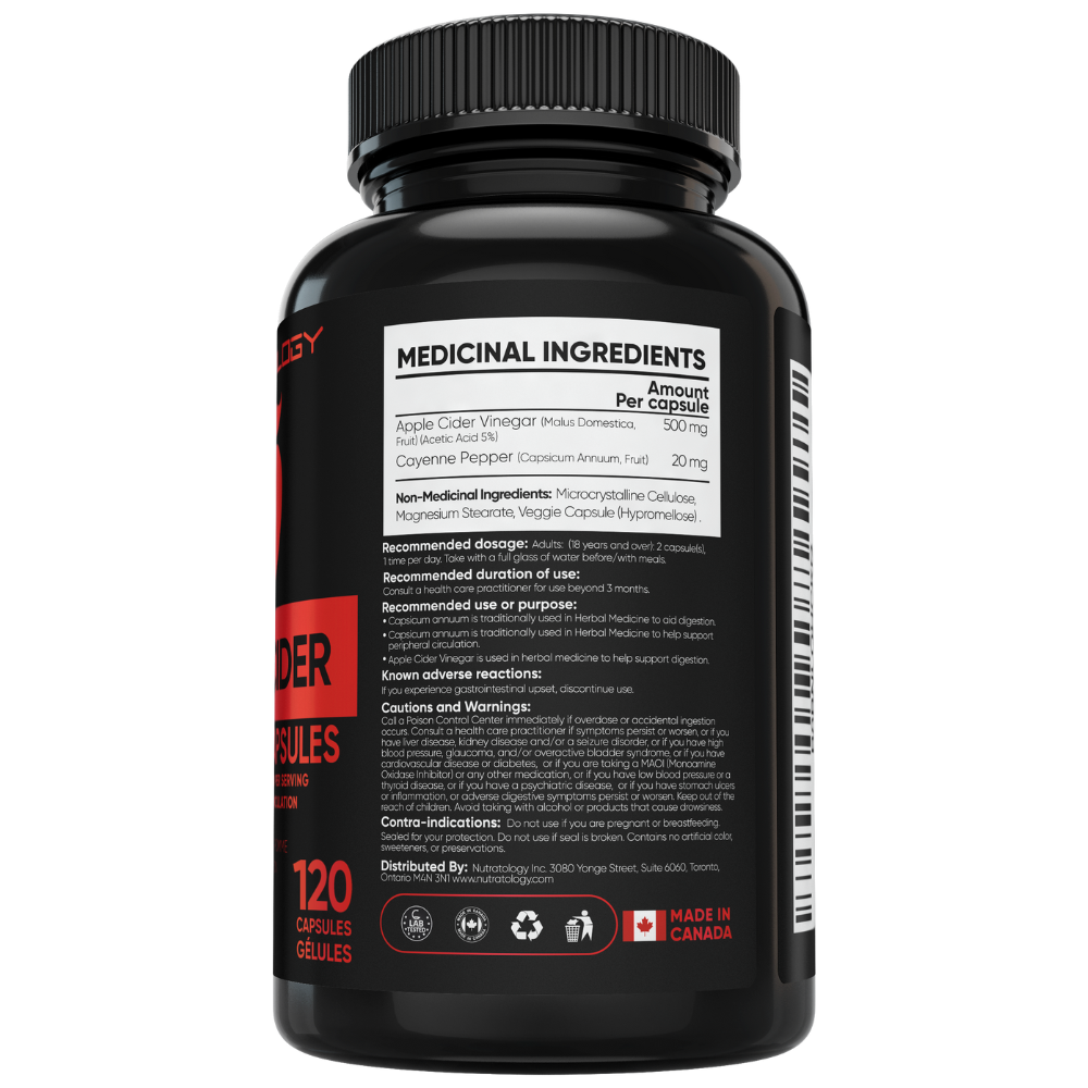 Nutratology Apple Cider Vinegar Supplement - Apple Cider Pills - ACV Supplement