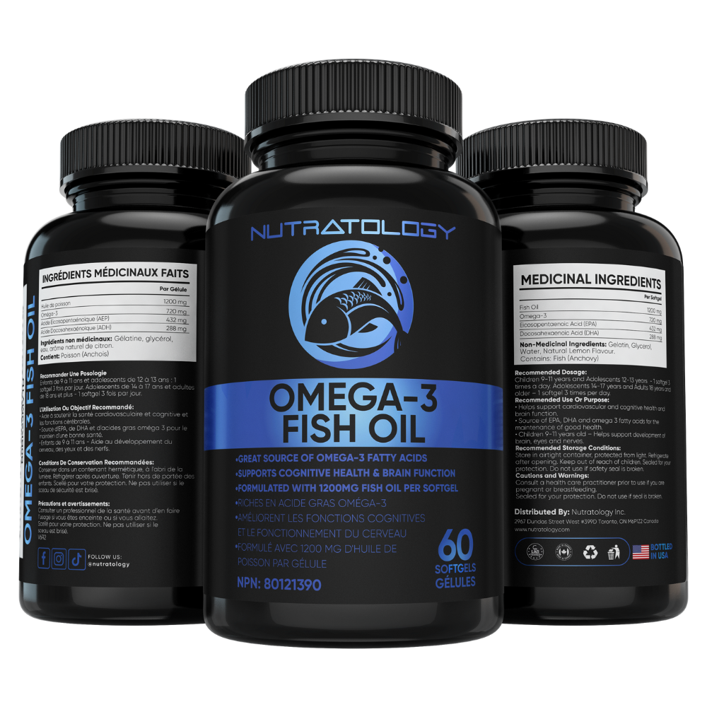 Nutratology Triple Strength Omega 3 Fish Oil - 60 capsules