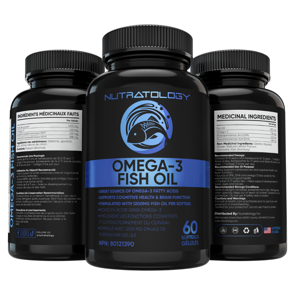 Nutratology Triple Strength Omega 3 Fish Oil 60 capsules