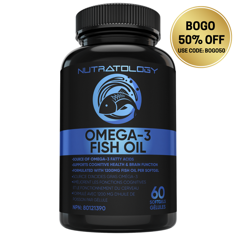 Nutratology Triple Strength Omega 3 Fish Oil - 60 Softgels