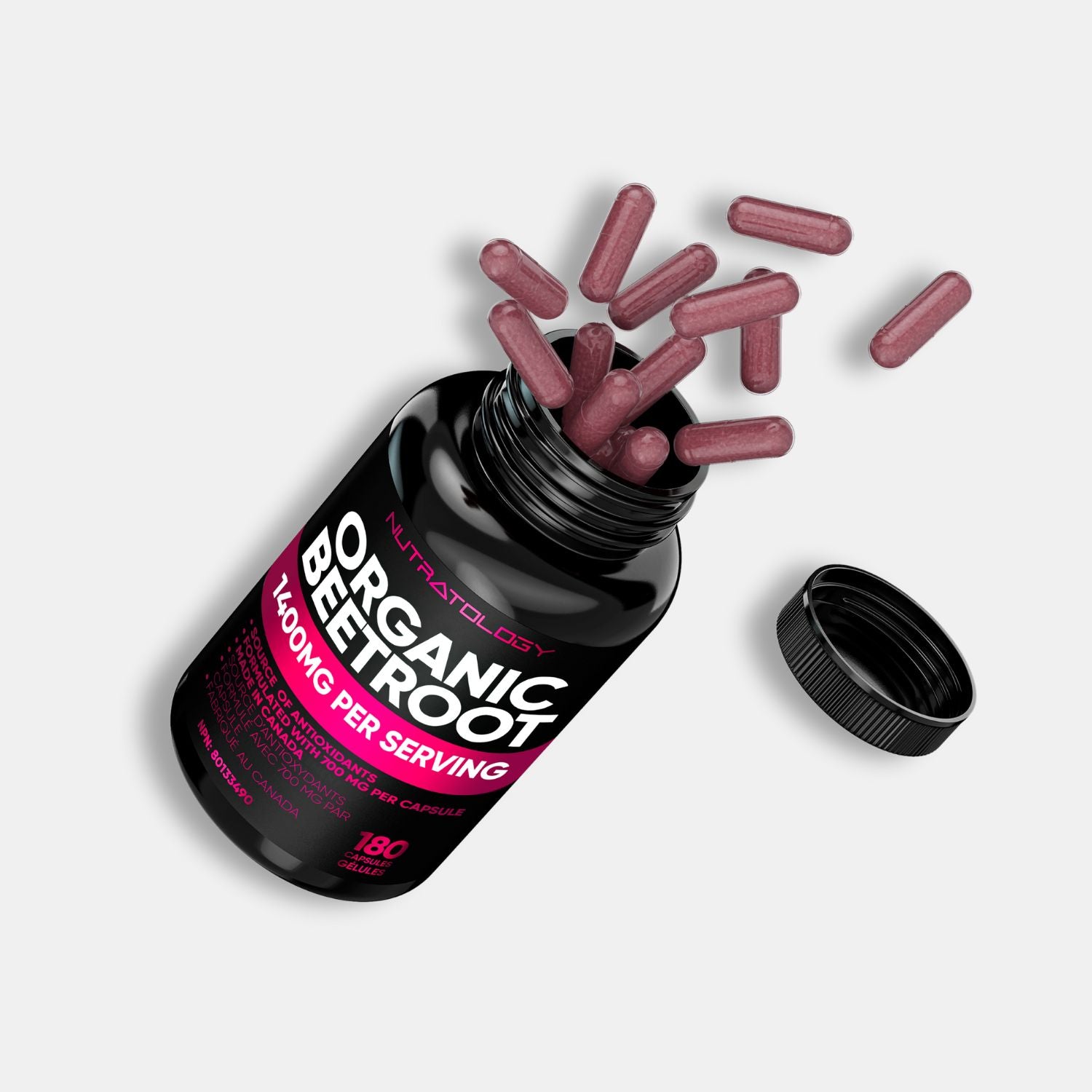 Nutratology Organic Beetroot 180 Capsules