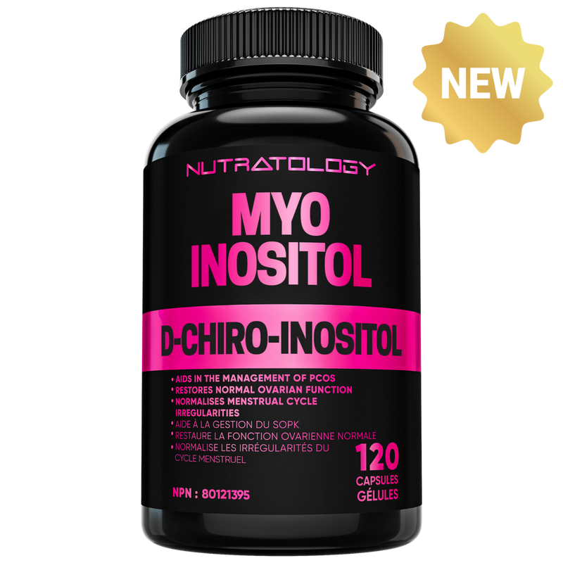 Nutratology Myo-Inositol & D-Chiro Inositol PCOS Supplement For Women - 120 Capsules