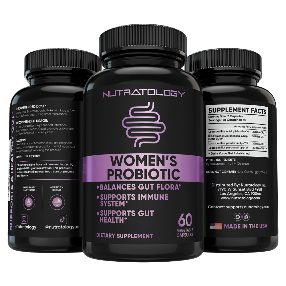 Nutratology Women's Probiotic - Woman Probiotic - Probiotic Women's Health - Female Probiotics