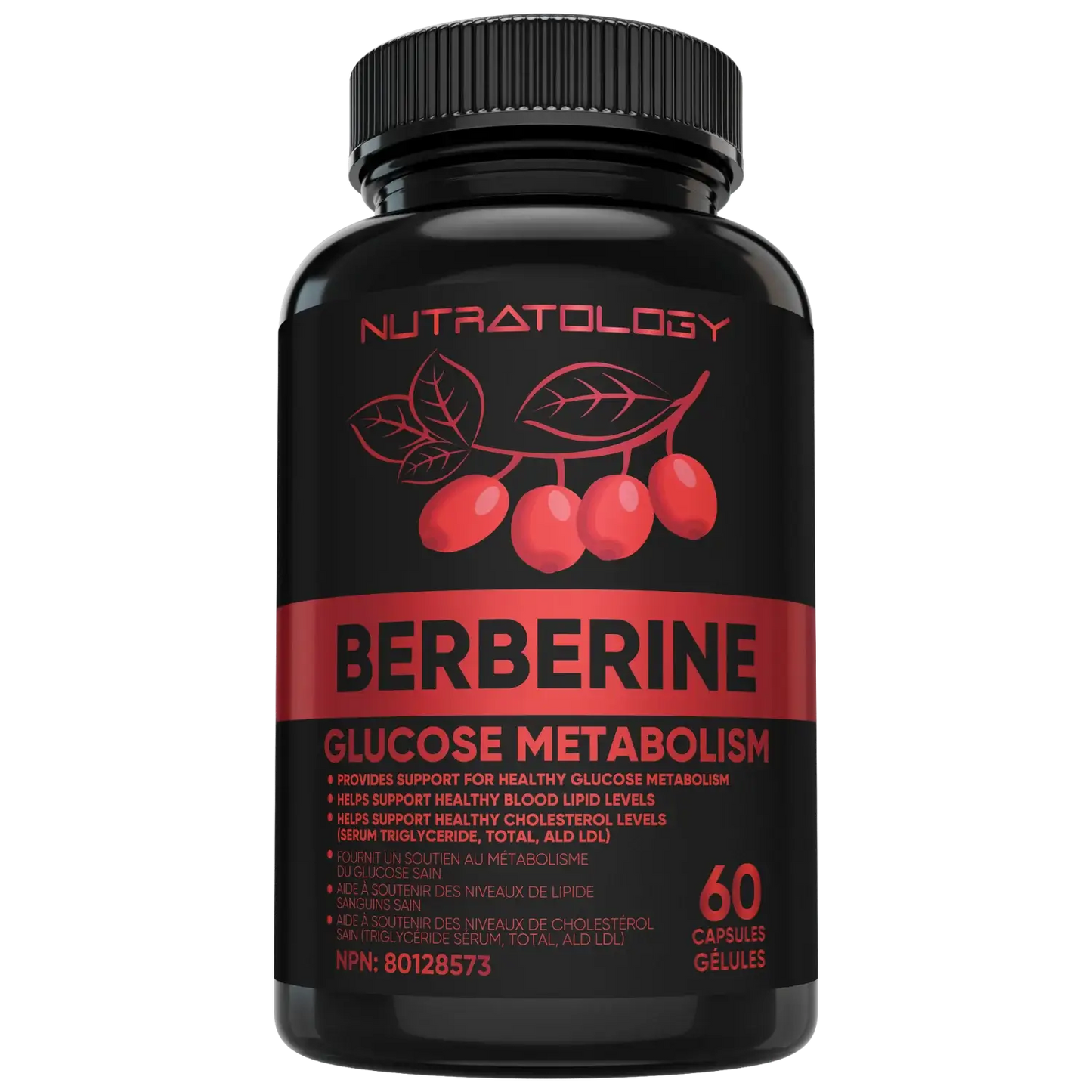 Nutratology Berberine Supplements - Berberine Supplements Canada - Lower Cholesterol Supplements - Blood Sugar Supplements 