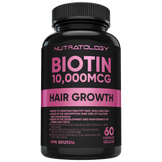 Nutratology Biotin Supplement - Hair Skin And Nails Supplement - Hair And Nails Supplement