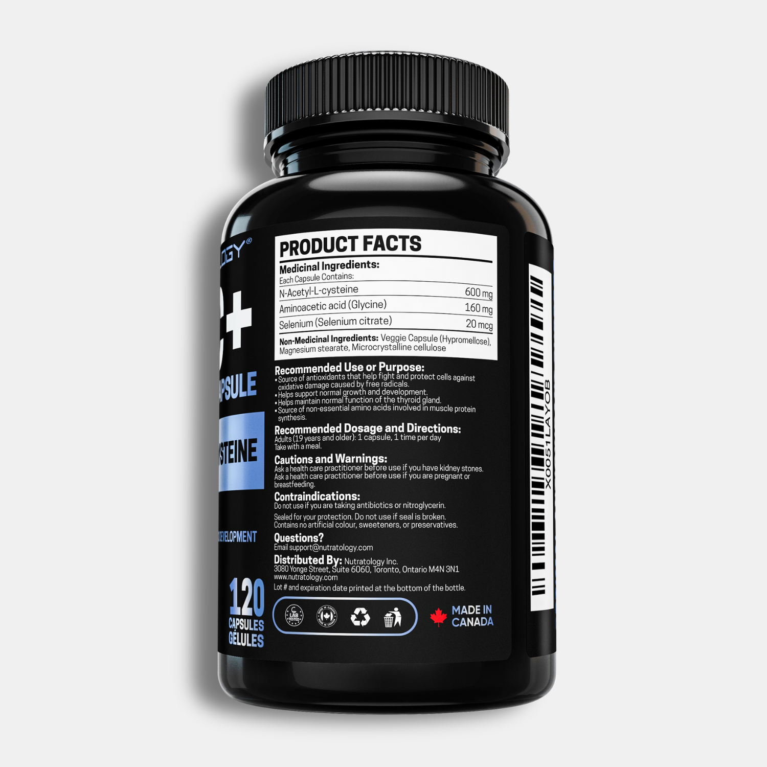 Nutratology NAC+ Supplement - 60 Capsules