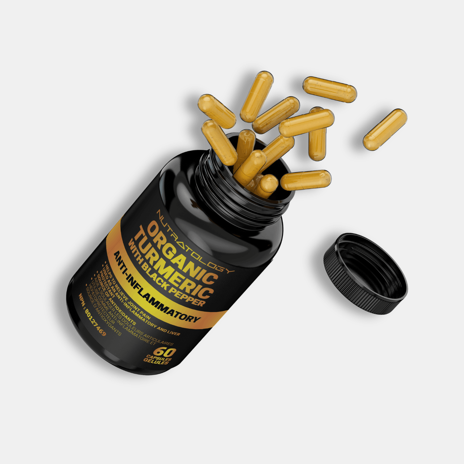 Nutratology Organic Turmeric Curcumin - 60 Capsules