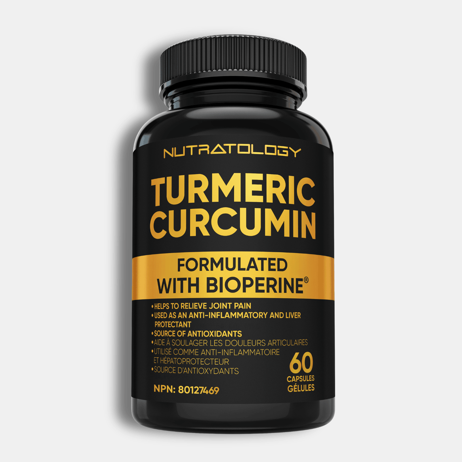 Nutratology Organic Turmeric Curcumin - 60 Capsules