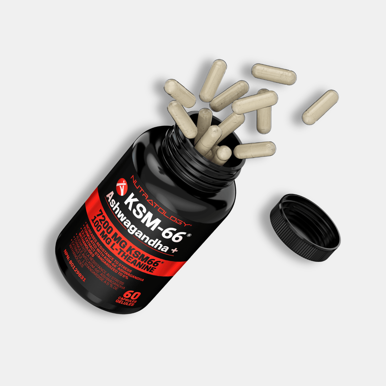 Nutratology KSM-66 Ashwagandha with L-Theanine 60 capsules