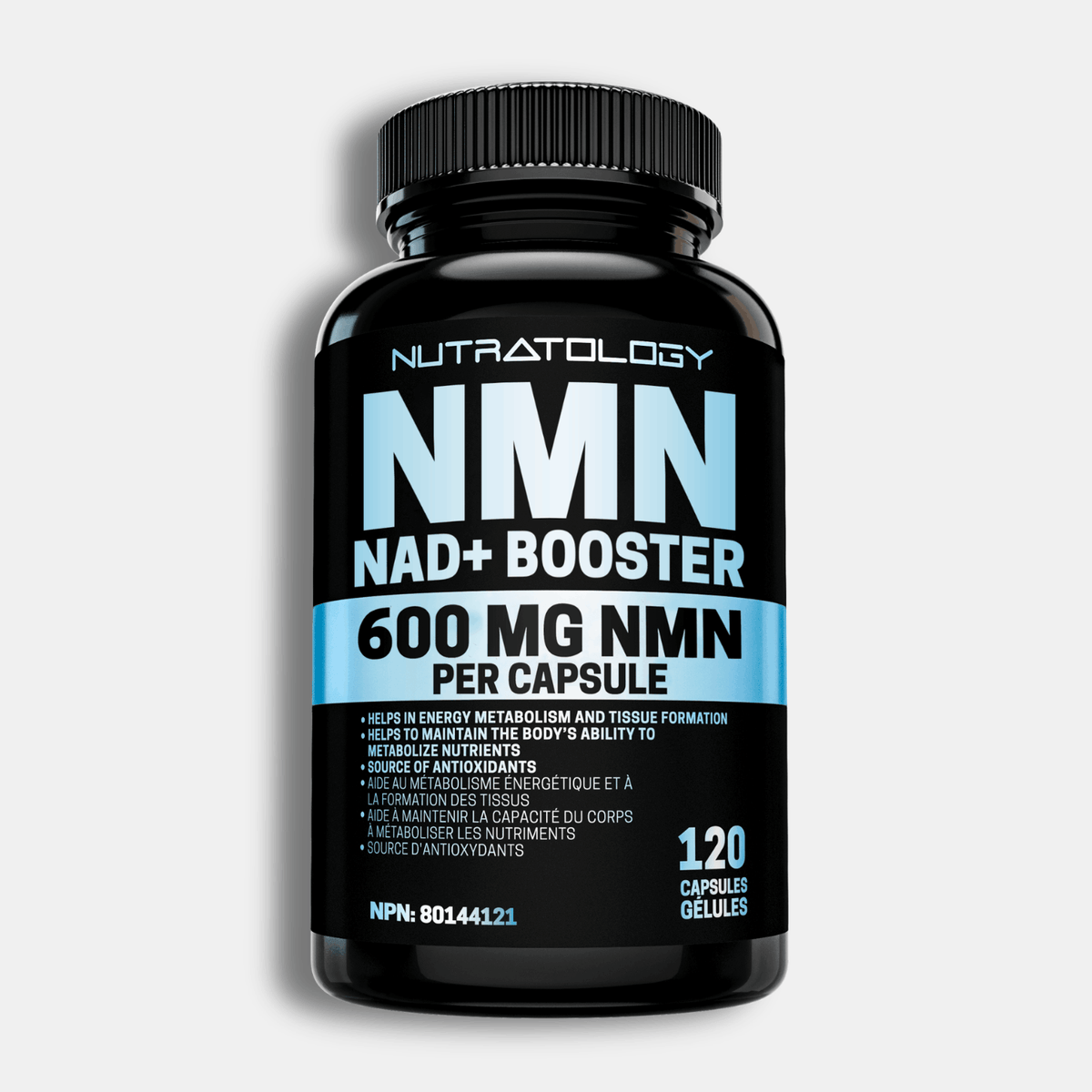 Nutratology NMN Supplement - NAD+ Booster - 120 Capsules