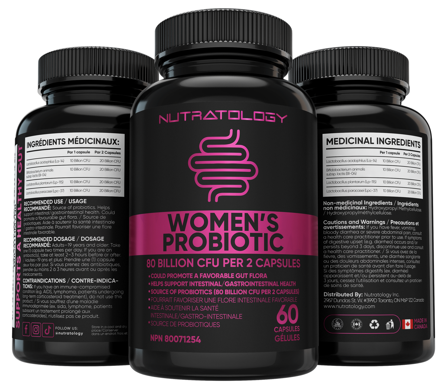 Nutratology Women's Probiotic - 60 Capsules