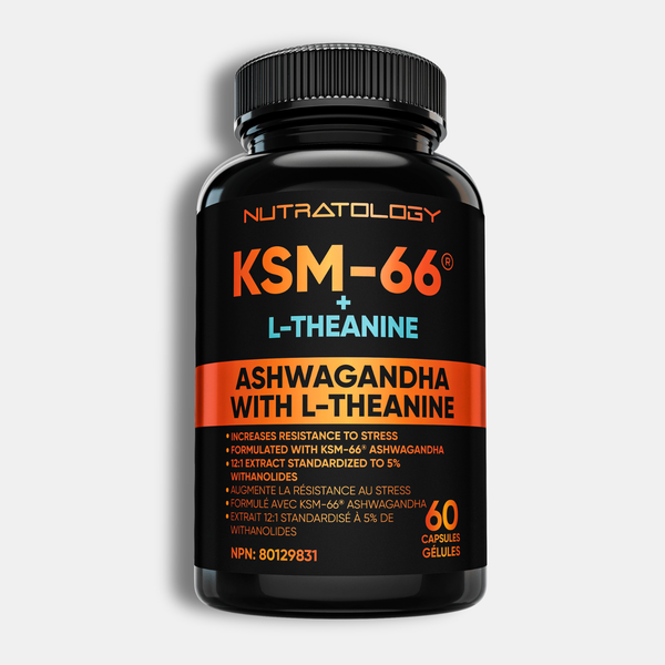 Nutratology KSM-66 Ashwagandha with L-Theanine 60 capsules