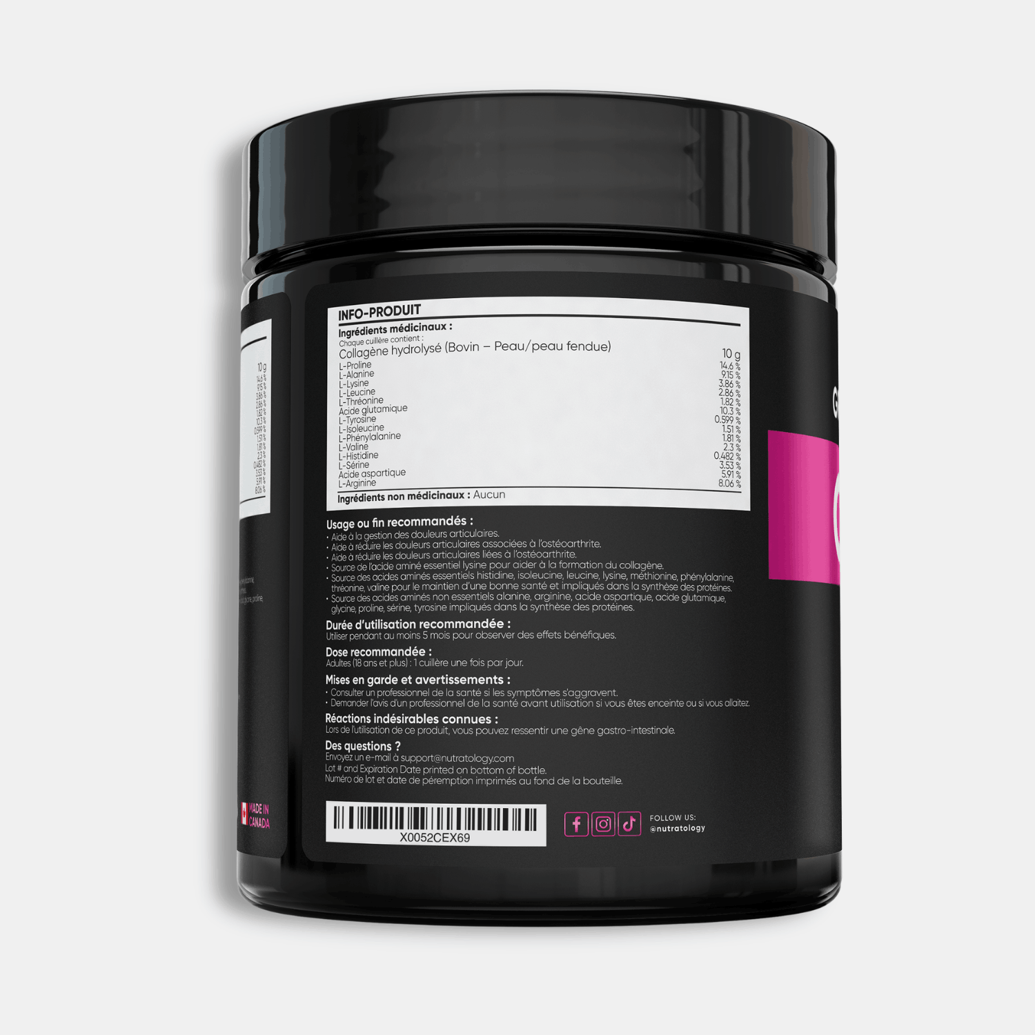 Nutratology Collagen Peptides Powder - 75 Servings